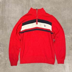 U.S. Polo Assn. Quarter-Zip Striped Knit Sweater